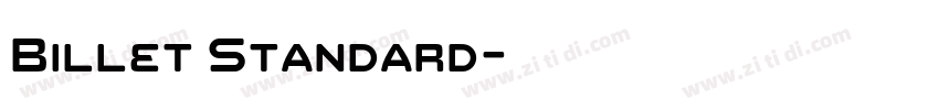 Billet Standard字体转换